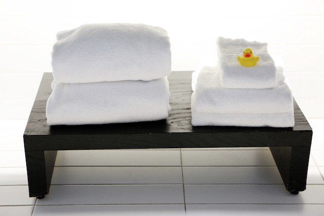 Folded Hotel Towels