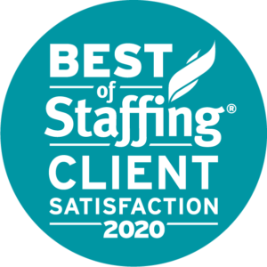 clearly rated best of staffing satisfaction 2020