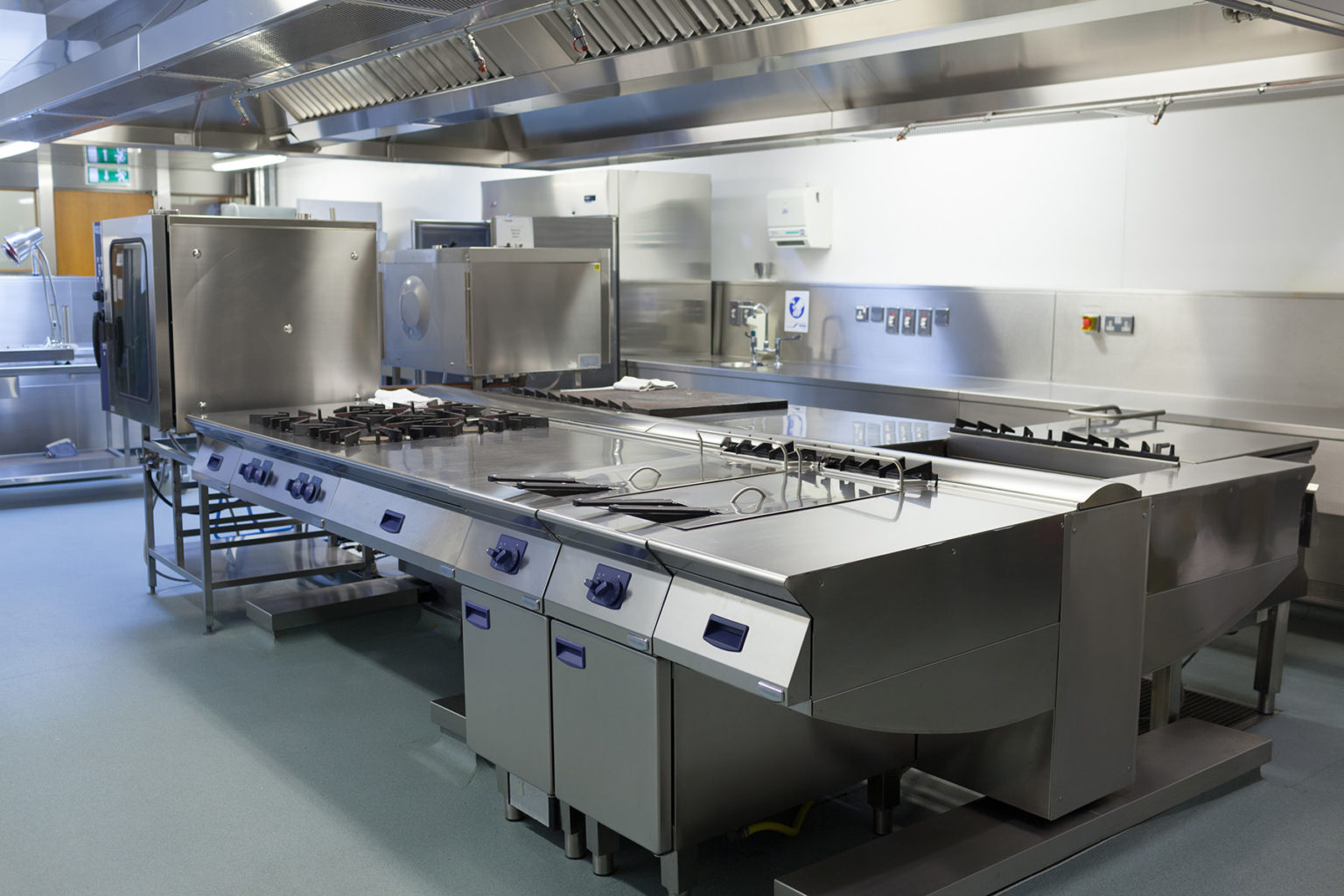 Picture of restaurant kitchen in chrome